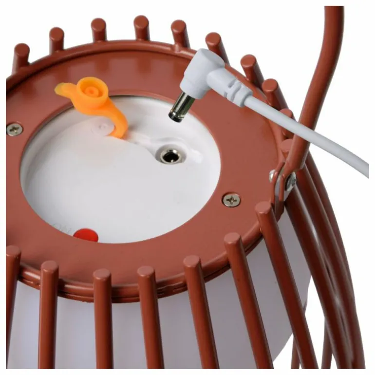 Lampe à poser Lucide FJARA LED Rouille, 1 lumière