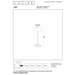 Lampe à poser Lucide JOY LED Blanc, 1 lumière