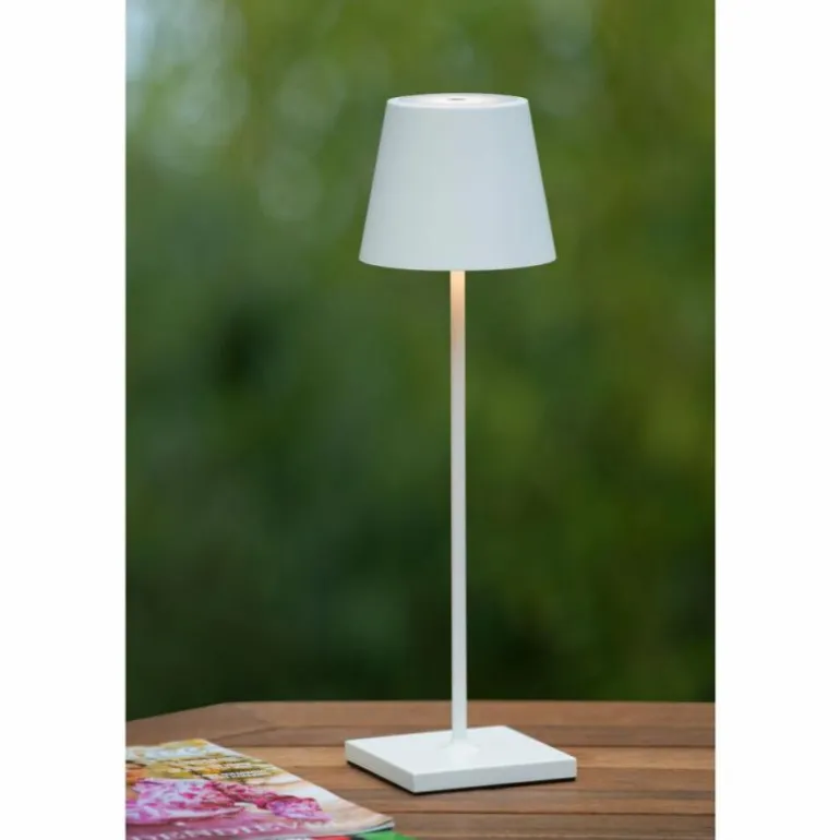 Lampe à poser Lucide JUSTIN LED Blanc, 1 lumière