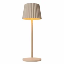 Lampe à poser Lucide JUSTINE LED Beige, 1 lumière