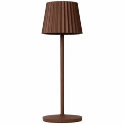 Lampe à poser Lucide JUSTINE LED Rouille, 1 lumière