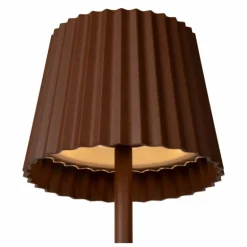 Lampe à poser Lucide JUSTINE LED Rouille, 1 lumière