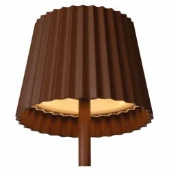 Lampe à poser Lucide JUSTINE LED Rouille, 1 lumière