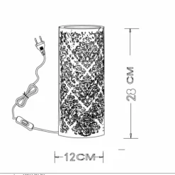 Lampe à poser Lucide KANT Blanc, 1 lumière