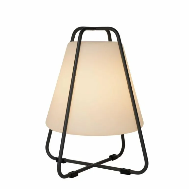 Lampe à poser Lucide PYRAMID LED Anthracite, 1 lumière