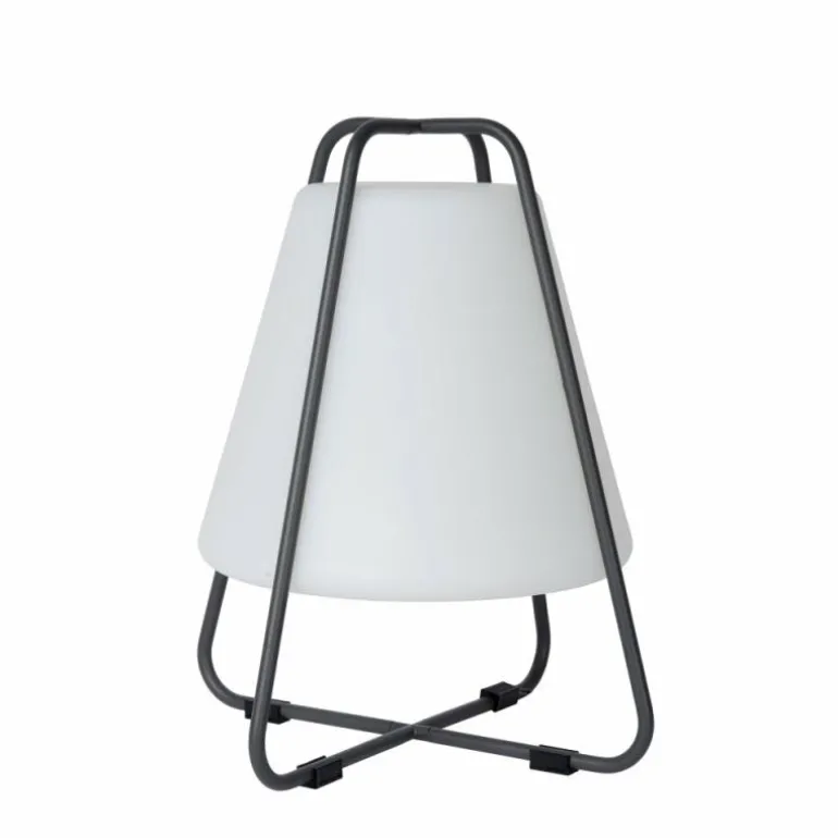 Lampe à poser Lucide PYRAMID LED Anthracite, 1 lumière