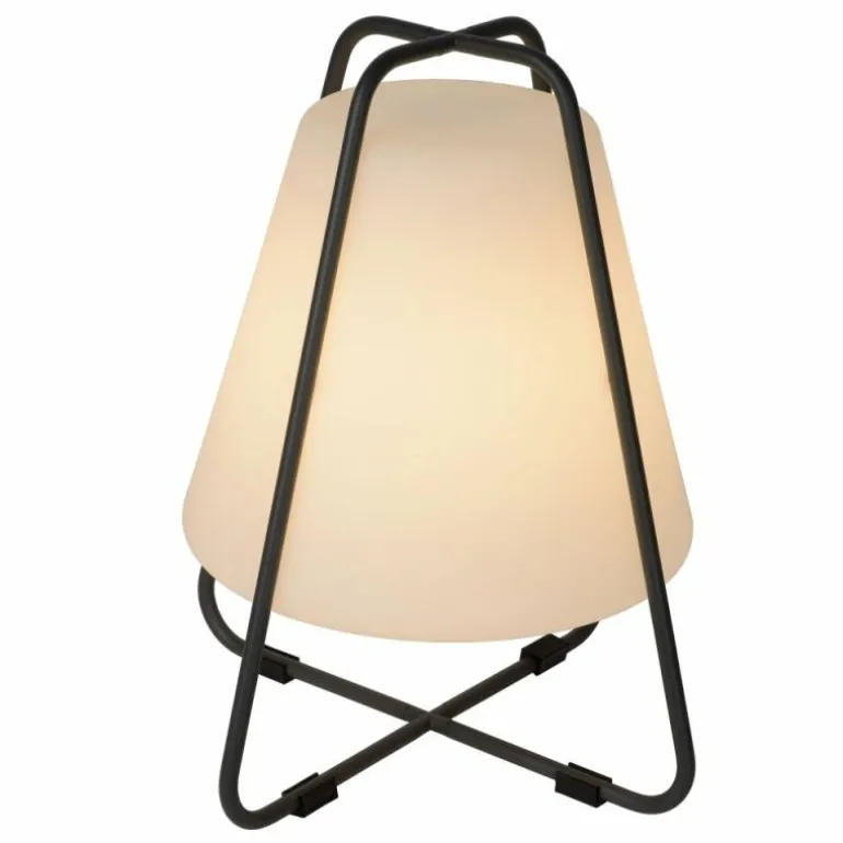 Lampe à poser Lucide PYRAMID LED Anthracite, 1 lumière