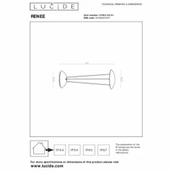 Lampe à poser Lucide RENEE LED Blanc, 1 lumière