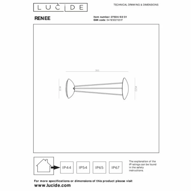 Lampe à poser Lucide RENEE LED Blanc, 1 lumière
