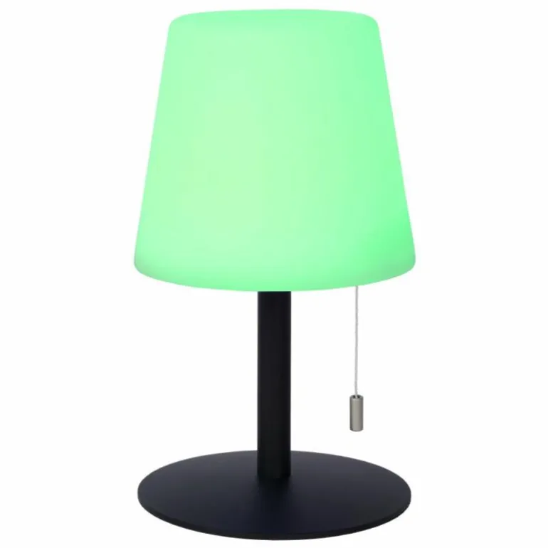 Lampe à poser Lucide RIO LED Noir, 1 lumière, Changeur de couleurs