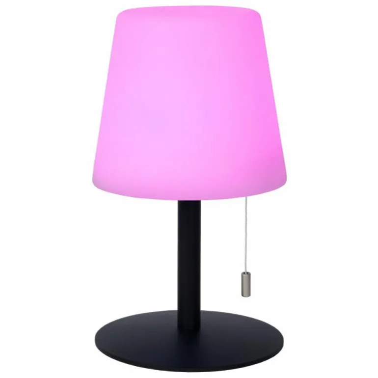 Lampe à poser Lucide RIO LED Noir, 1 lumière, Changeur de couleurs