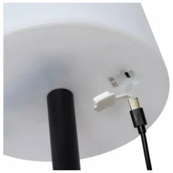 Lampe à poser Lucide RIO LED Noir, 1 lumière, Changeur de couleurs