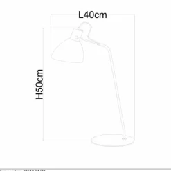 Lampe à poser Lucide SHADI Noir, 1 lumière