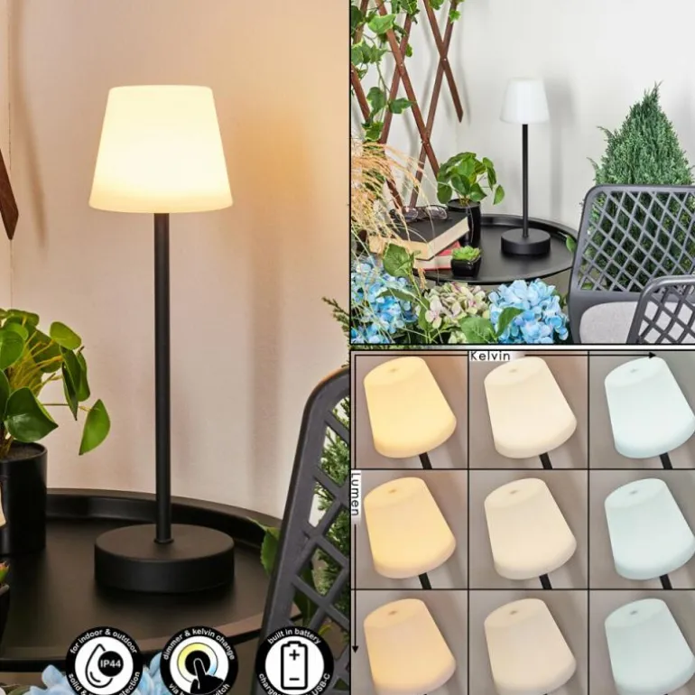 Lampe à poser Maza LED Noir, 1 lumière