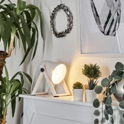 Lampe à poser Novilly Blanc, 1 lumière