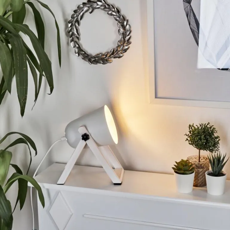 Lampe à poser Novilly Blanc, 1 lumière