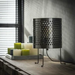 Lampe à poser Oostrum Noir, 1 lumière