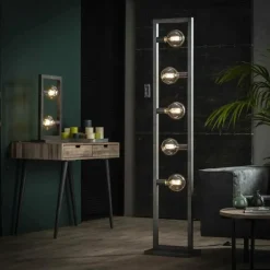 Lampe à poser ORANJEWOUD Argenté, 2 lumières