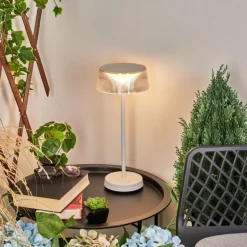 Lampe à poser Oundo LED Blanc, 1 lumière