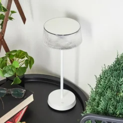 Lampe à poser Oundo LED Blanc, 1 lumière