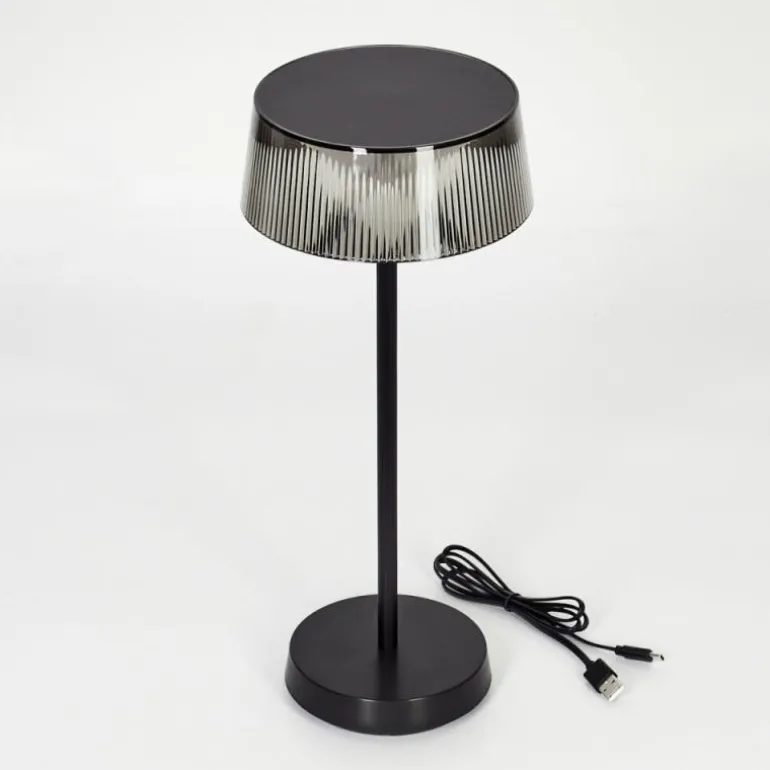 Lampe à poser Oundo LED Noir, 1 lumière