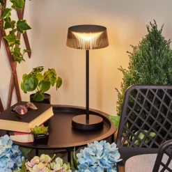 Lampe à poser Oundo LED Noir, 1 lumière