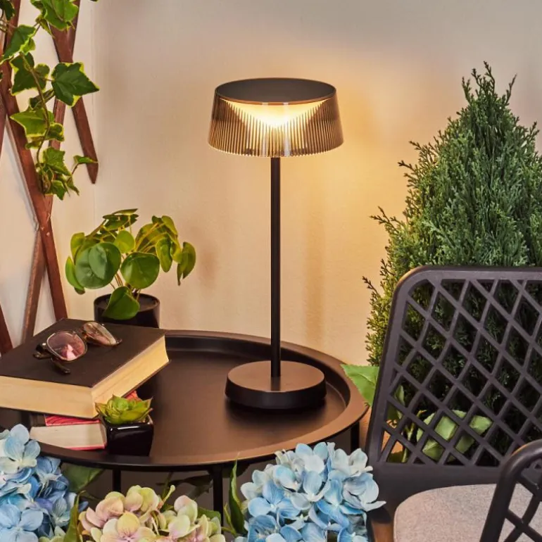 Lampe à poser Oundo LED Noir, 1 lumière