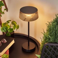 Lampe à poser Oundo LED Noir, 1 lumière