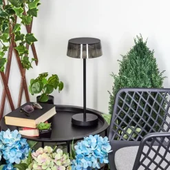 Lampe à poser Oundo LED Noir, 1 lumière