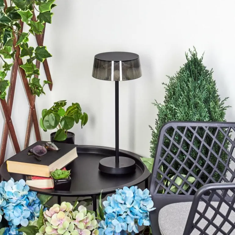 Lampe à poser Oundo LED Noir, 1 lumière