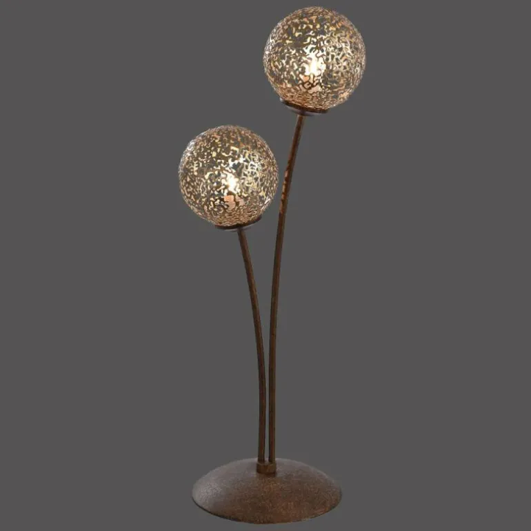 Lampe à poser Paul Neuhaus GRETA Rouille, 2 lumières