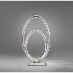 Lampe à poser Paul Neuhaus Q-NEVIO LED Nickel mat, 1 lumière, Télécommandes