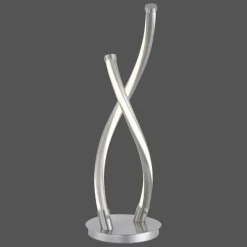 Lampe à poser Paul Neuhaus Q-MALINA LED Acier inoxydable, 2 lumières, Télécommandes