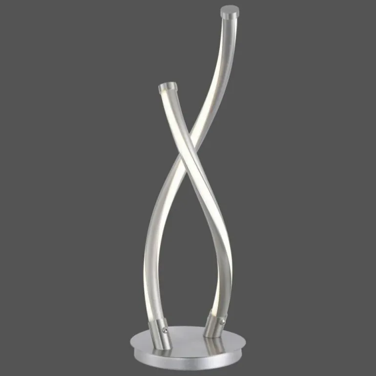 Lampe à poser Paul Neuhaus Q-MALINA LED Acier inoxydable, 2 lumières, Télécommandes