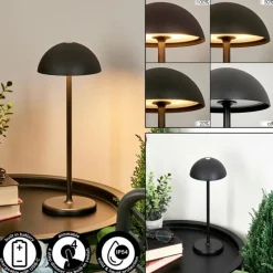 Lampe à poser Pelaro LED Noir, 1 lumière