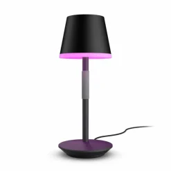 Lampe à poser Philips Hue Go LED Gris, Noir, 1 lumière, Changeur de couleurs