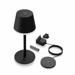 Lampe à poser Philips Hue Go LED Gris, Noir, 1 lumière, Changeur de couleurs