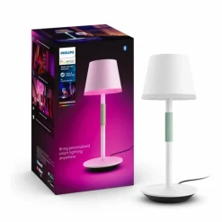 Lampe à poser Philips Hue Go LED Vert, Blanc, 1 lumière, Changeur de couleurs
