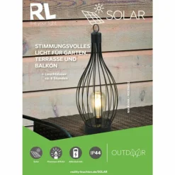 Lampe à poser Reality Mairana LED Noir, 1 lumière