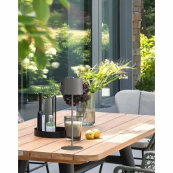 Lampe à poser SCHÖNER WOHNEN-Kollektion Sun LED Gris, 1 lumière, Changeur de couleurs