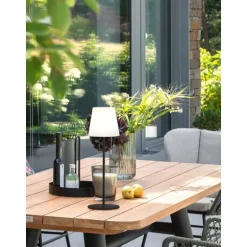 Lampe à poser SCHÖNER WOHNEN-Kollektion Talent LED Anthracite, 1 lumière, Télécommandes, Changeur de couleurs