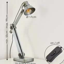 Lampe à poser Svanfolk Gris, Rouille, 1 lumière