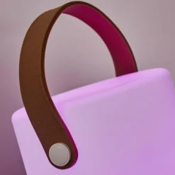 Lampe à poser Tacuala LED Brun, Blanc, 1 lumière, Changeur de couleurs