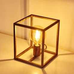 Lampe à poser Voordorp Gris, Argenté, 1 lumière