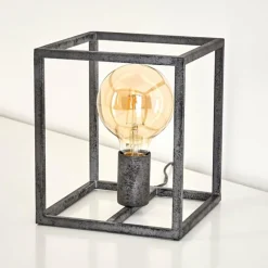 Lampe à poser Voordorp Gris, Argenté, 1 lumière