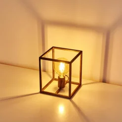 Lampe à poser Voordorp Gris, Argenté, 1 lumière