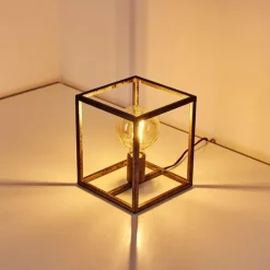 Lampe à poser Voordorp Gris, Argenté, 1 lumière