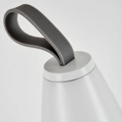 Lampe à poser Yari LED Gris, Transparent, Blanc, 1 lumière, Télécommandes, Changeur de couleurs