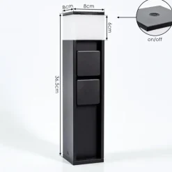 lampe à prise électrique Papacal LED Noir, 1 lumière