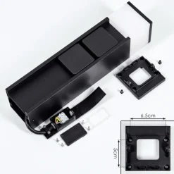 lampe à prise électrique Papacal LED Noir, 1 lumière